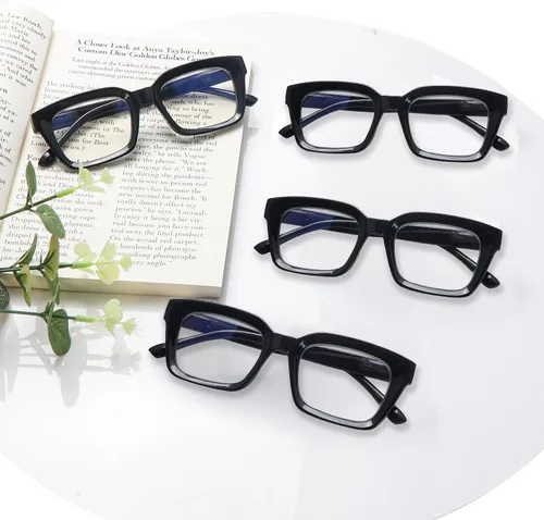 Vista 7 de Paquete de 4 lentes de lectura progresivos multienfoque para mujeres, estilo Oprah, bloqueo de luz azul, lectores de computadora