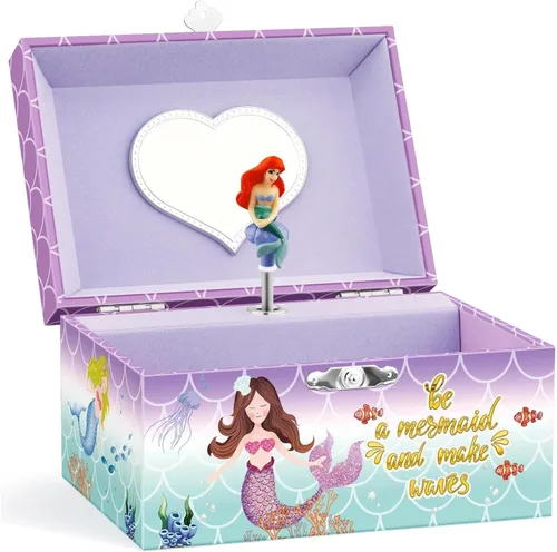 Vista 14 de RR ROUND RICH DESIGN Joyero musical para niñas rosa