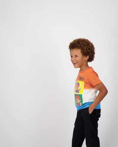 Vista 7 de Blippi Paquete de 3 camisetas para niños pequeños y pequeños, azulnaranjaverde