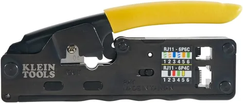 Vista 6 de Klein Tools VDV226-107 Crimpadora modular compacta de cable de datos de trinquete/pelacables/cortador de alambre, CAT6, CAT5, CAT3, cable de voz