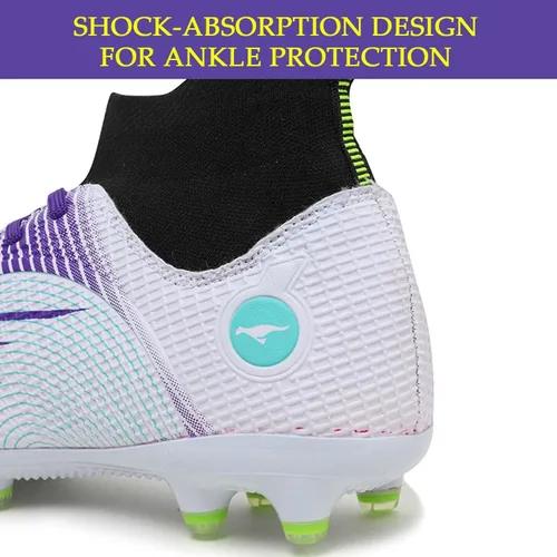 Vista 4 de HESBITEUL Zapatos deportivos para hombre, para interiores y exteriores, cómodos, de fútbol, para estudiantes, de alta potencia de agarre