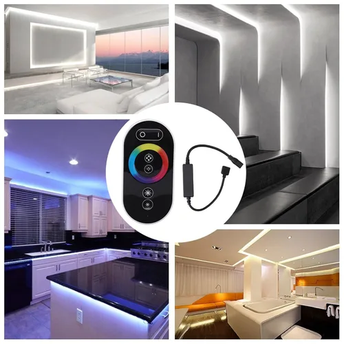 Vista 7 de Garosa Controlador de atenuador LED RGB, 6 teclas