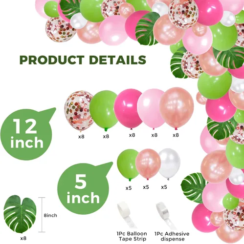 Vista 4 de Globos con texto en inglés «We Are So Proud Of You» para playa, tropical, hawaiano, Aloha Luau, decoraciones para fiestas de graduación, clase