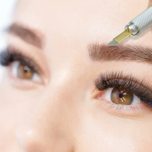 Vista 3 de Perpetual Permanent Makeup Bolígrafo manual de microblading desechable hecho a mano para tatuaje de cejas (pluma roja)