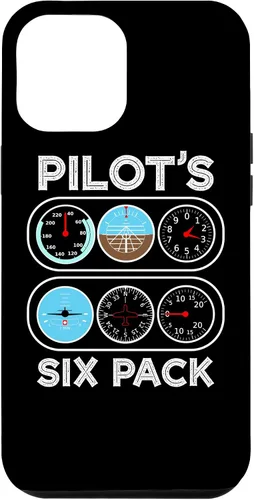 Vista 10 de iPhone 12 mini Pilot's Six Pack Vuelo Instrumentos Aviación Case