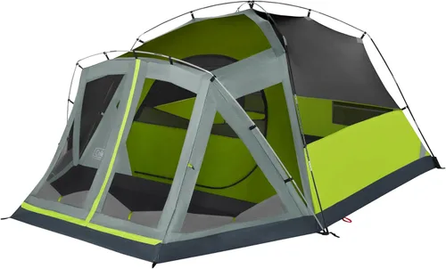 Vista 2 de Coleman Skydome Camping Tent with Screened Porch & 5-Minute Setup, Weatherproof 4/6/8 Person Tent with Rainfly & Carry Bag, Made of PFAS-Free