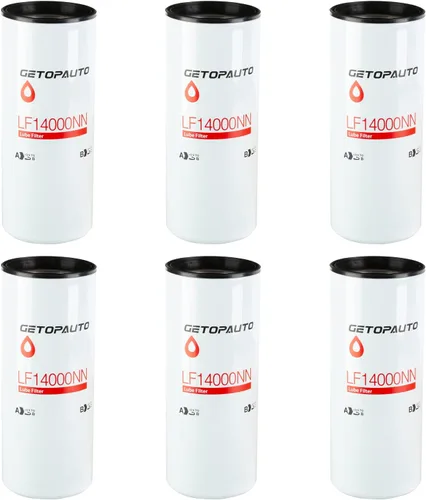 Vista 7 de GETOPAUTO LF14000NN Filtro de aceite/lubricante compatible con motores diésel ISX ISM QSX QSM QST X15 M11 que reemplaza LF14000NN 4367100 LF9080
