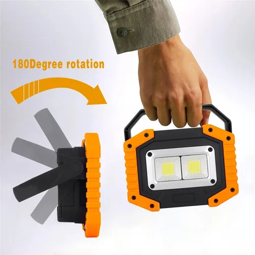 Vista 4 de OTYTY Luz de Trabajo LED Recargable, 30W 1500LM Luces de Inundación Portátiles Alimentadas por Batería con Base Magnética, Batería de 4200mAh