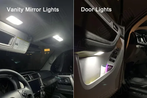 Vista 6 de Xpismii Kit de luz interior LED blanca de 18 piezas 6000K 4Runner de repuesto para Toyota 4Runner 2003 2004 2005 2006 2007 2008 2009, con diagrama