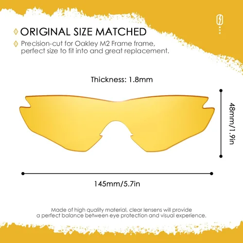 Vista 13 de Lentes de repuesto ANSI Z87.1 para gafas de sol Oakley M2 Frame OO9212