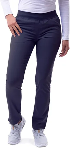 Vista 14 de Adar Pro Scrubs para mujeres - Pantalones de uniforme médico tipo yoga de pierna ajustada Peltre