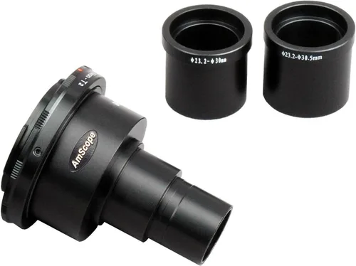 Vista 6 de AmScope CA-CAN-SLR Canon Adaptador de cámara para microscopios SLR/D-SLR