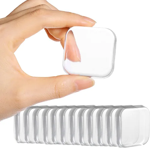 Vista 7 de Protector de pared para tope de puerta, protector de pared contra pomos de puerta, resistente, autoadhesivo, suave y transparente, lavable