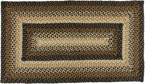 Vista 5 de Colección trenzada Stallion Premium Estilo primitivo, rústico, campestre, rústico Yute/algodón 30 días sin riesgo Alfombra de acento/tapete