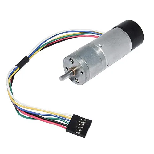 Vista 6 de Motorreductor con codificador CC de 24 V 35RPM para Arduino y impresoras 3D