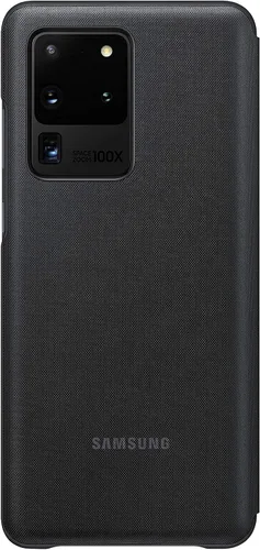 Vista 2 de Funda Samsung Galaxy S20 Ultra, cubierta de billetera LED - Negro (versión de EE. UU.)