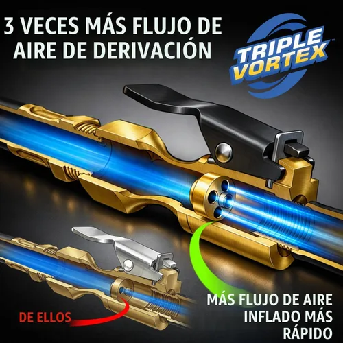 Vista 7 de Chuck Mates Premium - Portabrocas inflador de neumáticos NPT de conexión rápida de 1/4 pulgadas con SimpleSeal, tipo cerrado (paquete de 1)