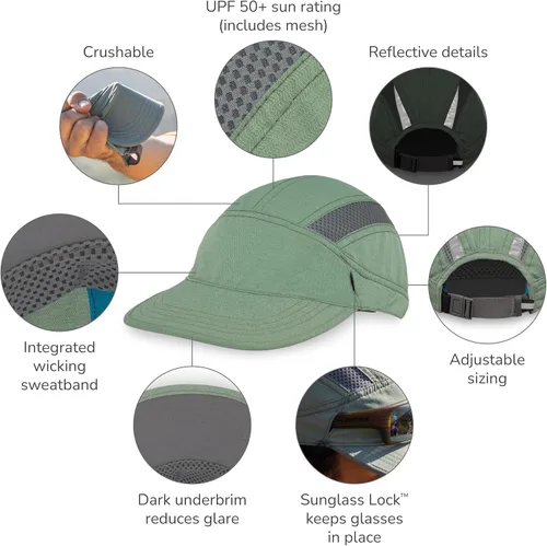 Vista 7 de Sunday Afternoons Gorra Ultra Trail unisex para adultos Eucalipto