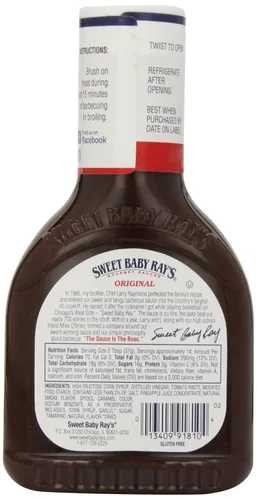 Vista 3 de Sweet Baby Rays - Salsa para barbacoa, original, 18 onzas