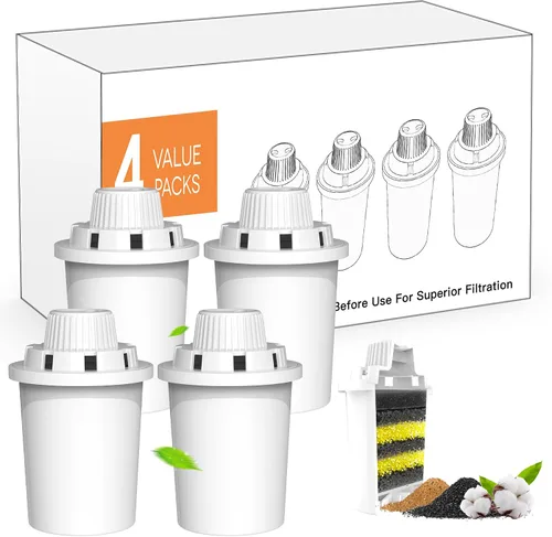 Vista 10 de Lesotc Fuente de agua para perros grande de 11L/3 galones, fuente de agua para mascotas grande de acero inoxidable con 4 filtros, dispensador