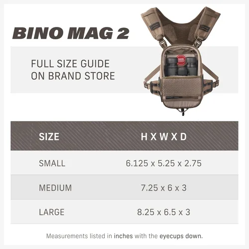 Vista 7 de Badlands Bino Mag 2 - Sistema modular de arnés binocular, barro, grande
