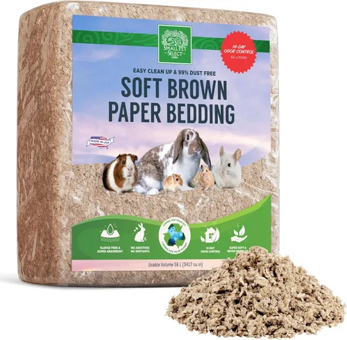 Vista 7 de Base de cama para mascotas pequeñas de Small Pet Select Premium, ropa de cama de papel suave natural para mascotas pequeñas para interiores
