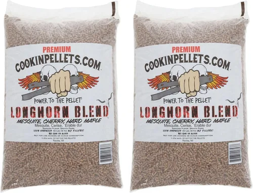 Vista 16 de CookinPellets Pellets de Madera Dura Natural de Manzana Premium y Arce Duro, Humo Dulce Ligero para Parrilla BBQ y Ahumador de Pellets, Bolsa de 40
