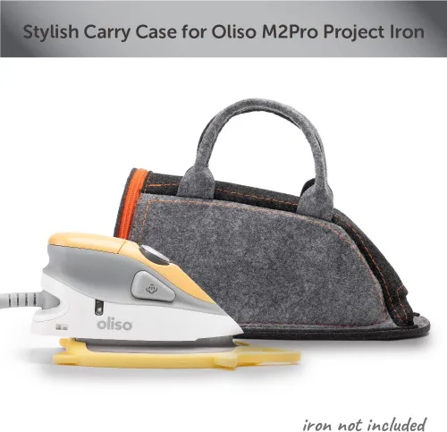 Vista 5 de Oliso M3Pro Project - Plancha de vapor con solemate (coral) y bolsa de transporte Oliso para mini planchas