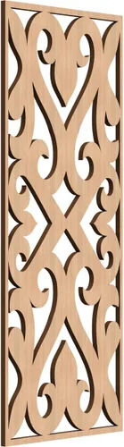 Vista 148 de Keene Paneles de pared decorativos de madera con calado, 9 3/8 pulgadas de ancho x 24 3/8 pulgadas de alto x 1/4 de alto, abedul Birch