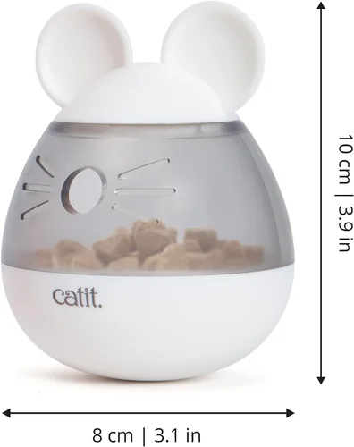 Vista 2 de Catit PIXI - Dispensador de golosinas, juguete interactivo para gatos, ratón