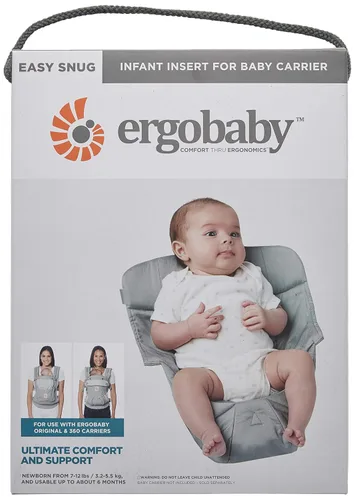 Vista 3 de Inserto de asiento para bebé Ergobaby, de fácil inserción, gris
