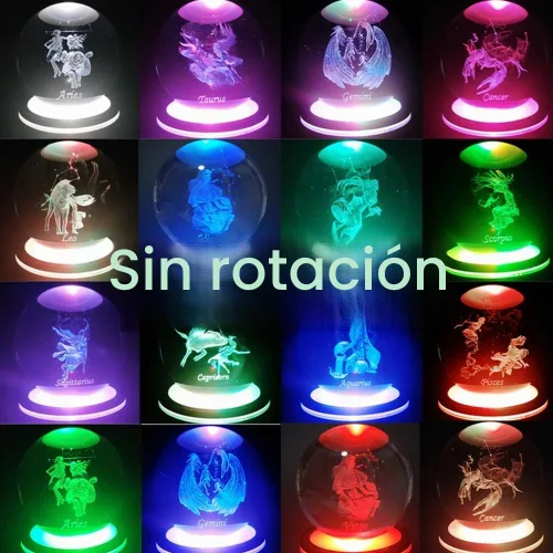 Vista 7 de Base de luz LED antideslizante redonda soporte de exhibición en una variedad de colores, adecuado para obras de arte esféricas de cristal