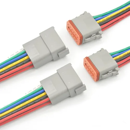 Vista 9 de Deutsch - Conector DT de 2 pines, 2 vías DT automotriz, impermeable, conector eléctrico macho hembra, arnés de cableado con cable de 16 AWG