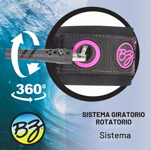 Vista 7 de BZ Correa de muñeca Bodyboard - Rosa