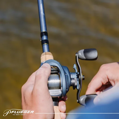 Vista 7 de Pflueger President - Carrete de pesca Baitcast de perfil bajo