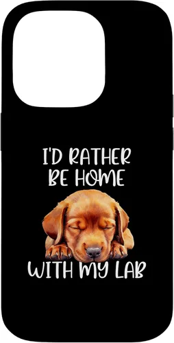 Vista 16 de Funda para iPhone 11 Pro Max Fox Red Lab Mom Dad I'd Rather Be Home Labrador Retriever