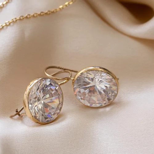 Vista 23 de Gemstone Earrings for Women - Gold Gemstone Drop Earrings - Birthstone - 14K Gold Earrings for Women - Gold Formal Earrings - Boho Wedding Earrings