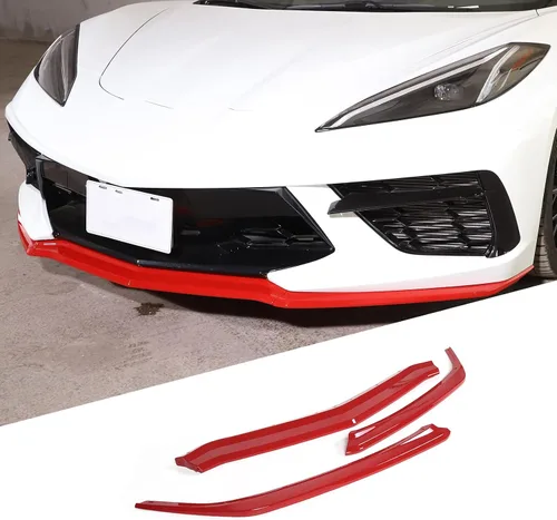 Vista 9 de Kit de repuesto para parachoques delantero compatible con Chevrolet Corvette C8 2020-2026, parachoques delantero ABS, accesorios de decoración