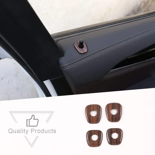 Vista 3 de 4 unids ABS plástico para BMW X3 X4 G01 G02 2018-2020 puerta cerradura cubierta Trim Accesorios