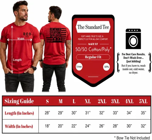 Vista 7 de RED Friday US Military Shirt Remember Everyone Deployed Flag American Pride Camiseta para hombres y mujeres