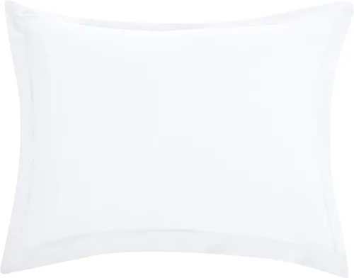 Vista 3 de Amazon Basics - Juego de funda de edredón de microfibra ligera de 2 piezas con cierre de cremallera, Twin/Twin XL, Blanco brillante, sólido