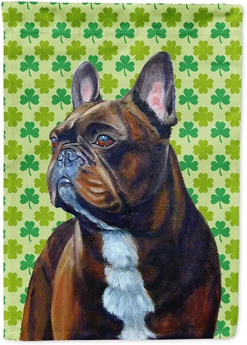 Vista 317 de Caroline's Treasures SS4442GF Affenpinscher Bandera de jardín con retrato de trébol del día de San Patricio para buzón, bandera decorativa