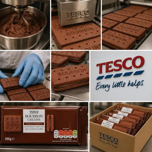 Vista 7 de Tesco Galletas Cremas Bourbon 296G