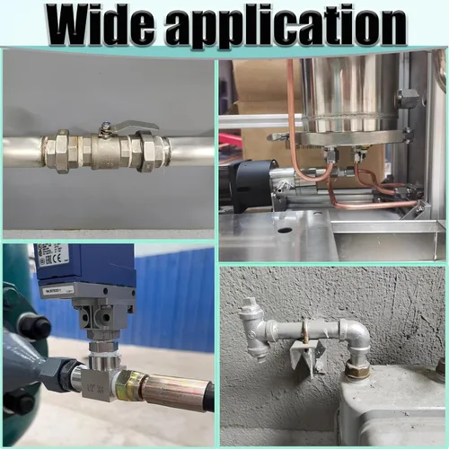 Vista 8 de Reductor de buje hexagonal macho de 1 pulgada a 1/2 pulgada NPT hembra, adaptador reductor de acero inoxidable 304, buje hexagonal de tubo