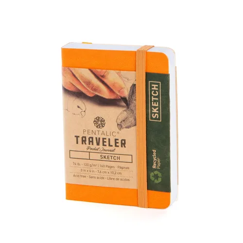 Vista 14 de Cuaderno de bocetos Travelers Dot Grid Pentalic Art, libre de ácidos
