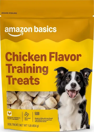 Vista 10 de Marca Amazon – Wag - Golosinas de entrenamiento con sabor a mantequilla de maní y plátano para perros, 2 libras (paquete de 1)
