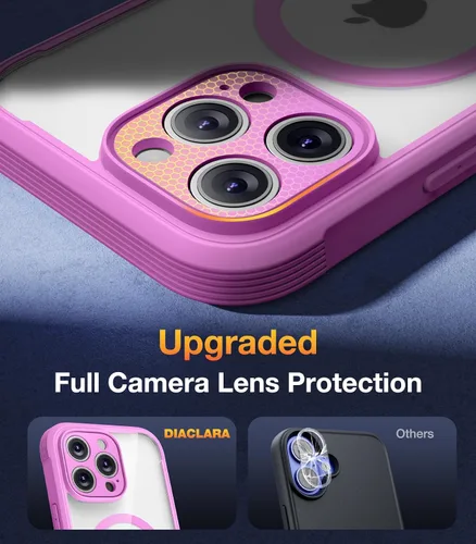 Vista 860 de DIACLARA - Funda transparente compatible con iPhone XR 6.1 pulgadas 2018