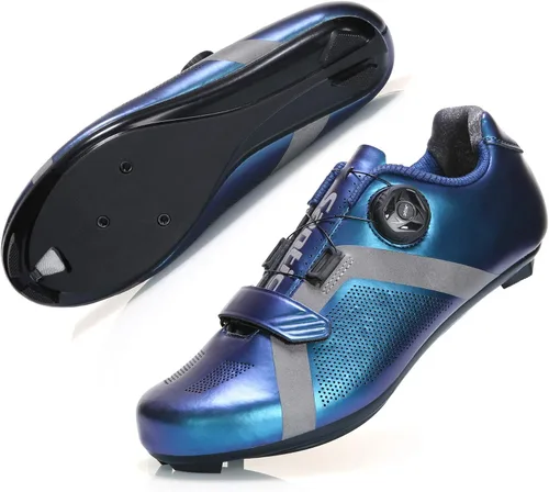 Vista 4 de Santic Zapatos de ciclismo unisex para interiores y ciclistas, adecuados para look Delta y Peleton