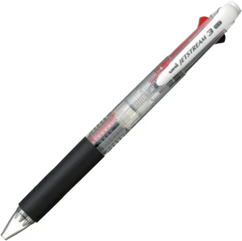 Vista 8 de Uni Bolígrafo Jetstream 3 colores negro, rojo, tinta azul, 0.028 in, rosa bebé (SXE340007.68)