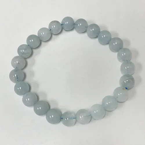 Vista 411 de Gem Avenue Handmade Round Bead Stretch Bracelet Unisex Natural Stone Beaded Jewelry for Men & Women, Elastic Wristband for Daily Wear